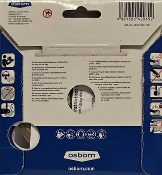 Osborn - Dronco 125 mm Diamanttrennscheibe U2 - 5mm